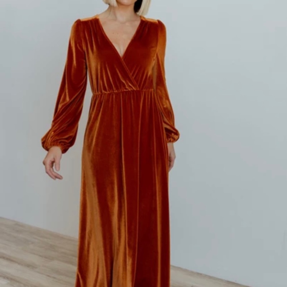 Baltic Born velvet maxi dress